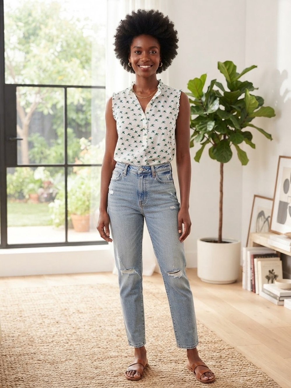 Old Navy Sleeveless Tulip Top